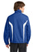 Sport-Tek JST60 Mens Water Resistant Full Zip Jacket True Royal Blue/White Model Back