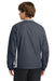 Sport-Tek JST62 Mens Water Resistant V-Neck Jacket Graphite Grey/White Model Back