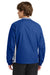 Sport-Tek JST62 Mens Water Resistant V-Neck Jacket True Royal Blue/White Model Back