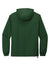 Sport-Tek JST66 Mens Wind & Water Resistant Packable Anorak 1/4 Zip Hooded Jacket Forest Green Flat Back