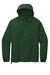 Sport-Tek JST66 Mens Wind & Water Resistant Packable Anorak 1/4 Zip Hooded Jacket Forest Green Flat Front