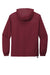 Sport-Tek JST66 Mens Wind & Water Resistant Packable Anorak 1/4 Zip Hooded Jacket Maroon Flat Back