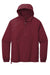 Sport-Tek JST66 Mens Wind & Water Resistant Packable Anorak 1/4 Zip Hooded Jacket Maroon Flat Front