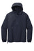 Sport-Tek JST66 Mens Wind & Water Resistant Packable Anorak 1/4 Zip Hooded Jacket True Navy Blue Flat Front