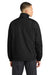 Sport-Tek JST70 Mens Water Resistant Full Zip Wind Jacket Black Model Back