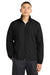Sport-Tek JST70 Mens Water Resistant Full Zip Wind Jacket Black Model Front