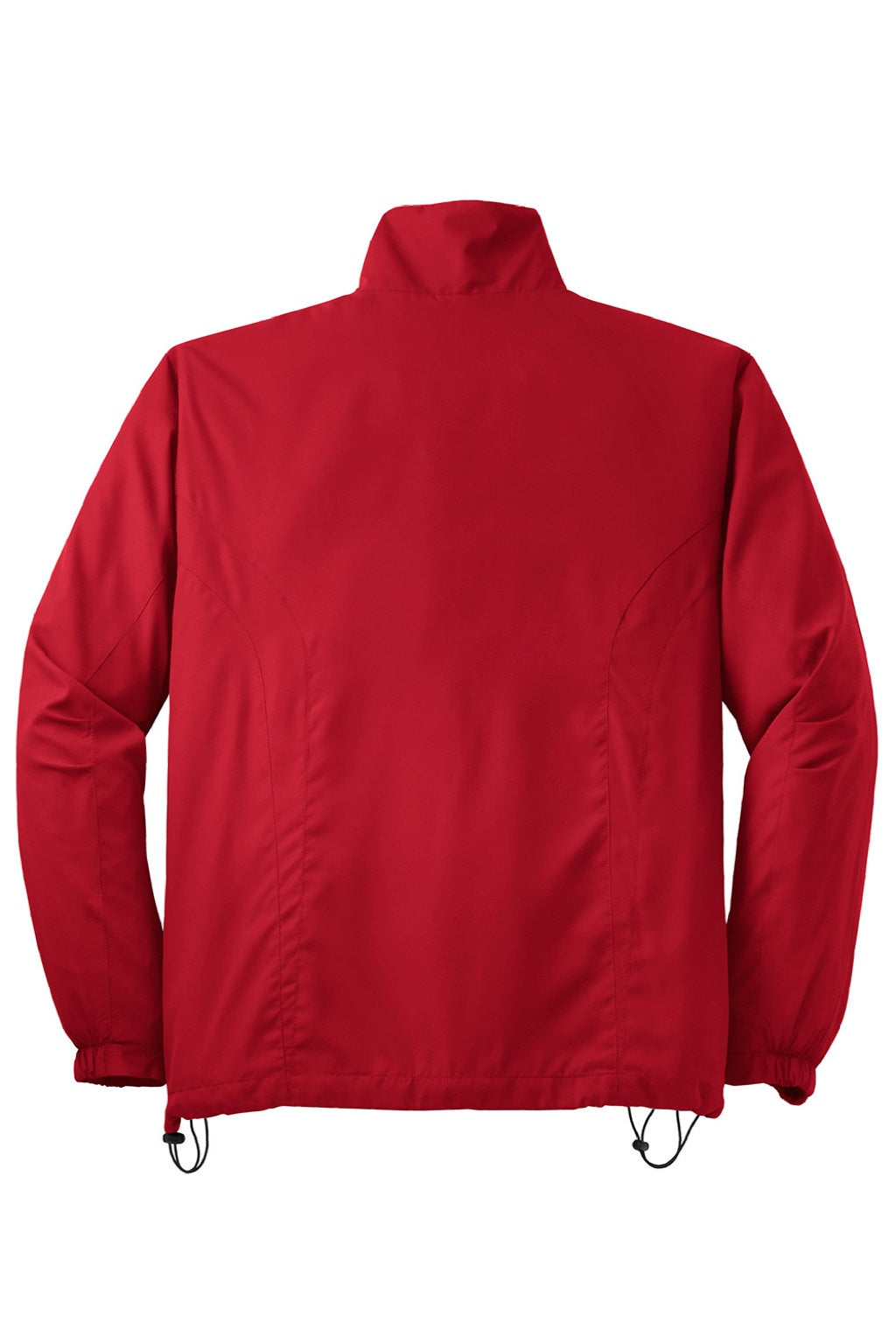 Sport-Tek JST70 Mens Water Resistant Full Zip Wind Jacket True Red Flat Back