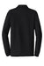 Port Authority K100LS Mens Core Classic Long Sleeve Polo Shirt Deep Black Flat Back