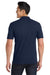Port Authority K100P Mens Core Classic Short Sleeve Polo Shirt w/ Pocket River Navy Blue Model Back