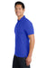 Port Authority K100P Mens Core Classic Short Sleeve Polo Shirt w/ Pocket True Royal Blue Model Side