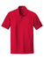 Port Authority K100P Mens Core Classic Short Sleeve Polo Shirt w/ Pocket Rich Red Flat Front