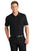 Port Authority K100/TLK100 Mens Core Classic Short Sleeve Polo Shirt Deep Black Model Front