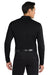 Port Authority K110LS Mens Dry Zone Performance Moisture Wicking Long Sleeve Polo Shirt Deep Black Model Back