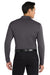Port Authority K110LS Mens Dry Zone Performance Moisture Wicking Long Sleeve Polo Shirt Graphite Grey Model Back