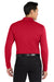 Port Authority K110LS Mens Dry Zone Performance Moisture Wicking Long Sleeve Polo Shirt Rich Red Model Back