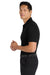 Port Authority K110P Mens Dry Zone Moisture Wicking Short Sleeve Polo Shirt w/ Pocket Deep Black Model Side