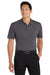 Port Authority K110P Mens Dry Zone Moisture Wicking Short Sleeve Polo Shirt w/ Pocket Graphite Grey Model Front