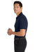 Port Authority K110P Mens Dry Zone Moisture Wicking Short Sleeve Polo Shirt w/ Pocket River Navy Blue Model Side