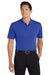 Port Authority K110P Mens Dry Zone Moisture Wicking Short Sleeve Polo Shirt w/ Pocket True Royal Blue Model Front
