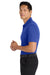 Port Authority K110P Mens Dry Zone Moisture Wicking Short Sleeve Polo Shirt w/ Pocket True Royal Blue Model Side