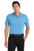 Port Authority K110 Mens Dry Zone Moisture Wicking Short Sleeve Polo Shirt Carolina Blue Model Front