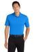 Port Authority K110 Mens Dry Zone Moisture Wicking Short Sleeve Polo Shirt Coastal Blue Model Front