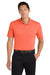 Port Authority K110 Mens Dry Zone Moisture Wicking Short Sleeve Polo Shirt Coral Splash Model Front