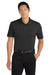 Port Authority K110 Mens Dry Zone Moisture Wicking Short Sleeve Polo Shirt Deep Black Model Front