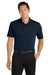 Port Authority K110 Mens Dry Zone Moisture Wicking Short Sleeve Polo Shirt River Navy Blue Model Front