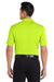Port Authority K110 Mens Dry Zone Moisture Wicking Short Sleeve Polo Shirt Safety Yellow Model Back