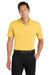 Port Authority K110 Mens Dry Zone Moisture Wicking Short Sleeve Polo Shirt Sunburst Yellow Model Front