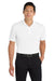 Port Authority K110 Mens Dry Zone Moisture Wicking Short Sleeve Polo Shirt White Model Front