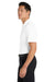 Port Authority K110 Mens Dry Zone Moisture Wicking Short Sleeve Polo Shirt White Model Side