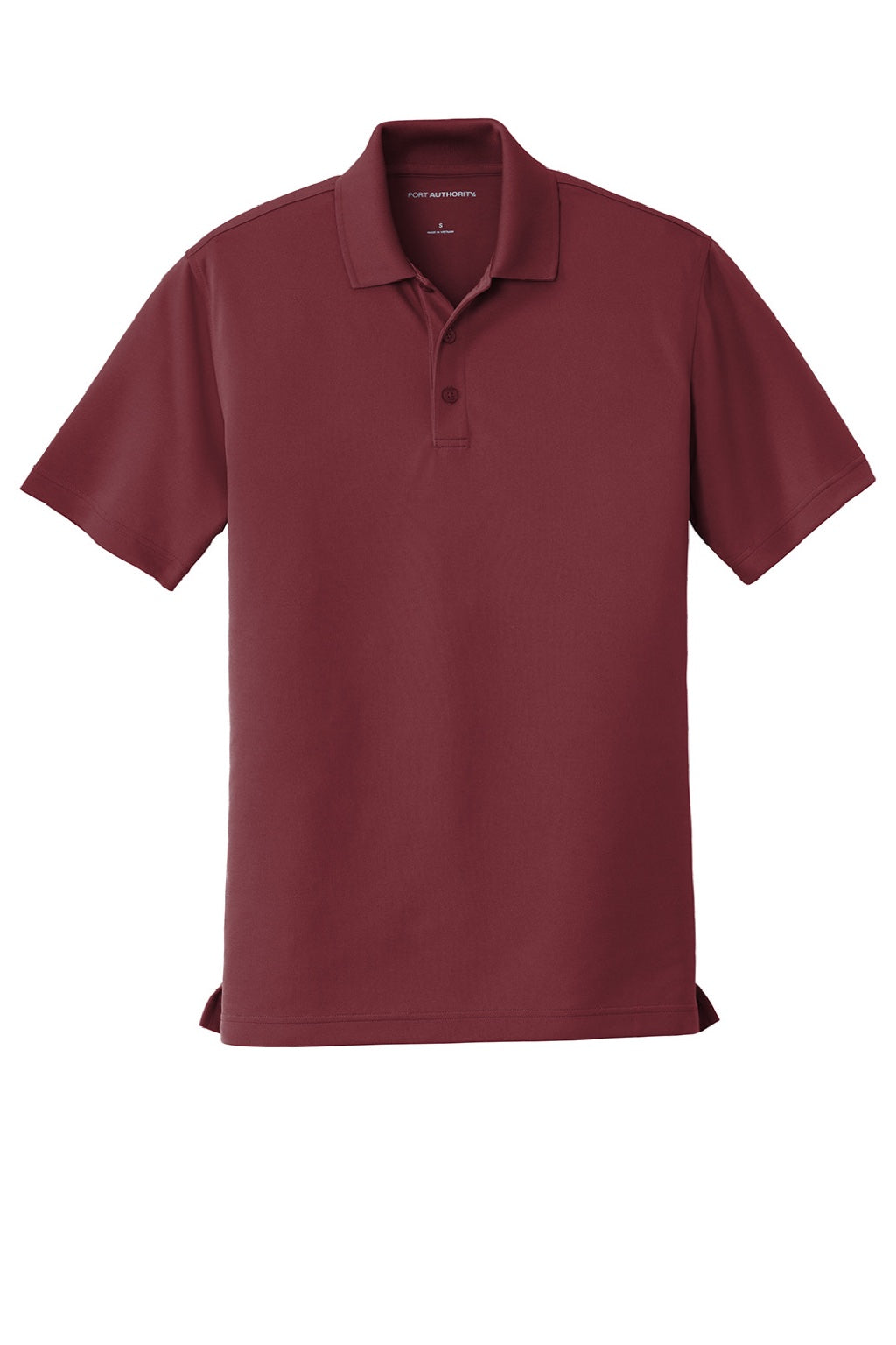 Port Authority K110 Mens Dry Zone Moisture Wicking Short Sleeve Polo Shirt Burgundy Flat Front