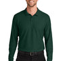 Port Authority Mens Wearever Signature Pique Long Sleeve Polo Shirt - Dark Green - COMING SOON
