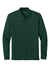 Port Authority K200LS Mens Wearever Signature Pique Long Sleeve Polo Shirt Dark Green Flat Front