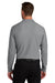 Port Authority K200LS Mens Wearever Signature Pique Long Sleeve Polo Shirt Gusty Grey Model Back
