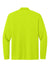 Port Authority K200LS Mens Wearever Signature Pique Long Sleeve Polo Shirt Neon Yellow Flat Back