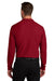 Port Authority K200LS Mens Wearever Signature Pique Long Sleeve Polo Shirt Rich Red Model Back