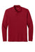 Port Authority K200LS Mens Wearever Signature Pique Long Sleeve Polo Shirt Rich Red Flat Front