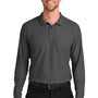 Port Authority Mens Wearever Signature Pique Long Sleeve Polo Shirt - Storm Grey - COMING SOON