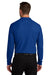 Port Authority K200LS Mens Wearever Signature Pique Long Sleeve Polo Shirt True Royal Blue Model Back