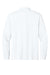 Port Authority K200LS Mens Wearever Signature Pique Long Sleeve Polo Shirt White Flat Back