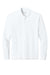 Port Authority K200LS Mens Wearever Signature Pique Long Sleeve Polo Shirt White Flat Front