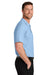 Port Authority K200P/TLK200P Mens Wearever Signature Pique Short Sleeve Polo Shirt w/ Pocket Cloud Blue Model Side