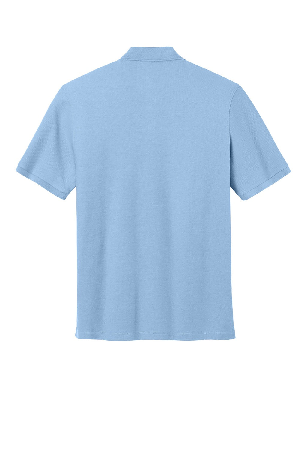 Port Authority K200P/TLK200P Mens Wearever Signature Pique Short Sleeve Polo Shirt w/ Pocket Cloud Blue Flat Back