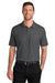 Port Authority K200P/TLK200P Mens Wearever Signature Pique Short Sleeve Polo Shirt w/ Pocket Storm Grey Model Front