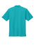 Port Authority K200/TLK200 Mens Wearever Signature Pique Short Sleeve Polo Shirt Aquamarine Blue Flat Back