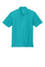Port Authority K200/TLK200 Mens Wearever Signature Pique Short Sleeve Polo Shirt Aquamarine Blue Flat Front