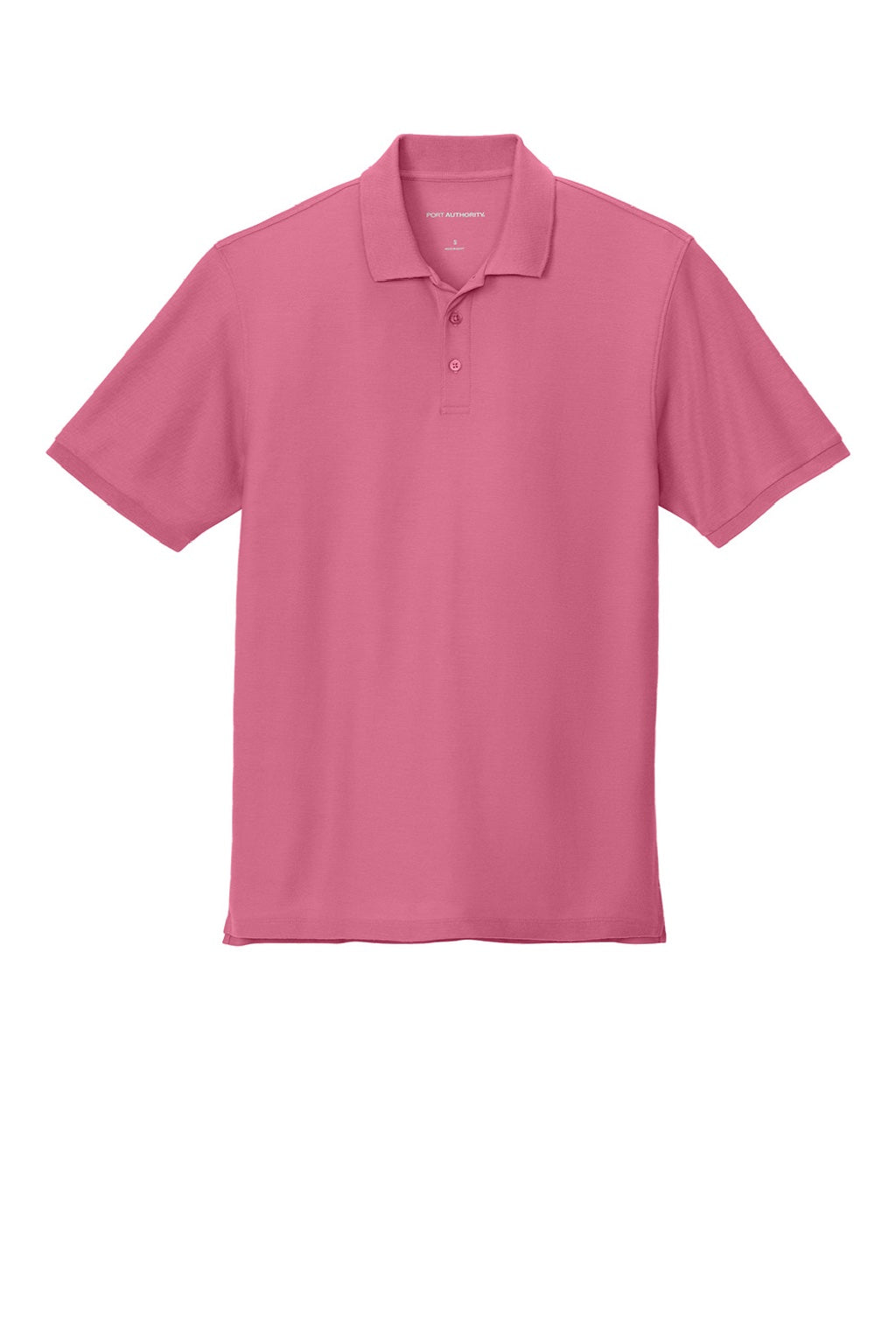 Port Authority K200/TLK200 Mens Wearever Signature Pique Short Sleeve Polo Shirt Awareness Pink Flat Front